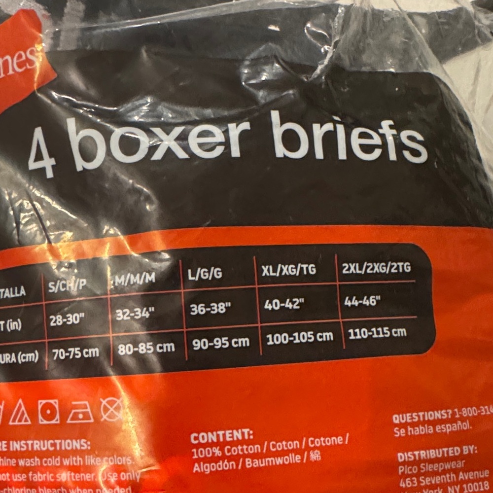 Brand New Hanes Supreme Black Boxer Briefs - Large - Picture 3 of 3